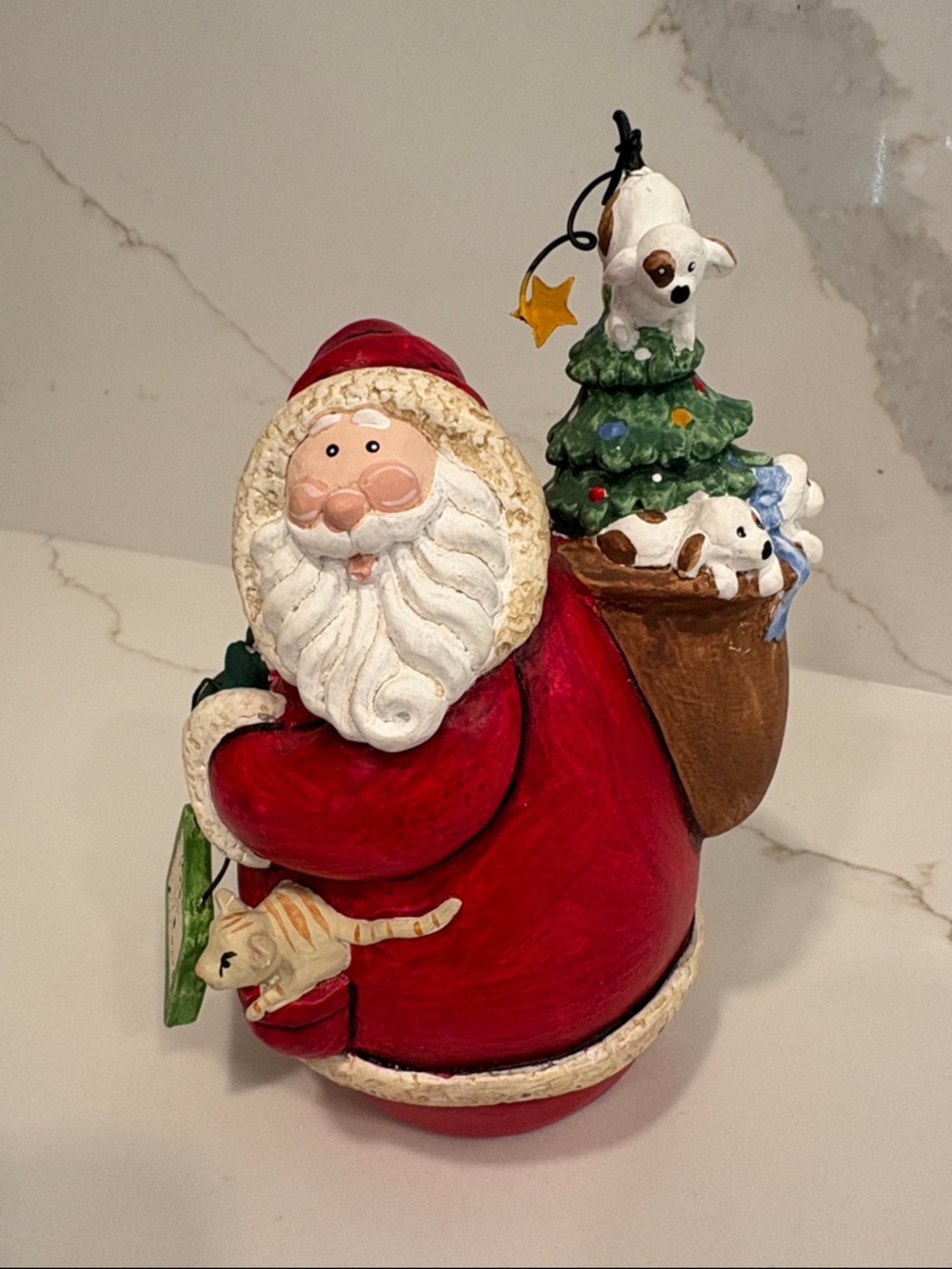 Sandi Gore Evans Midwest Santa with pets  1999